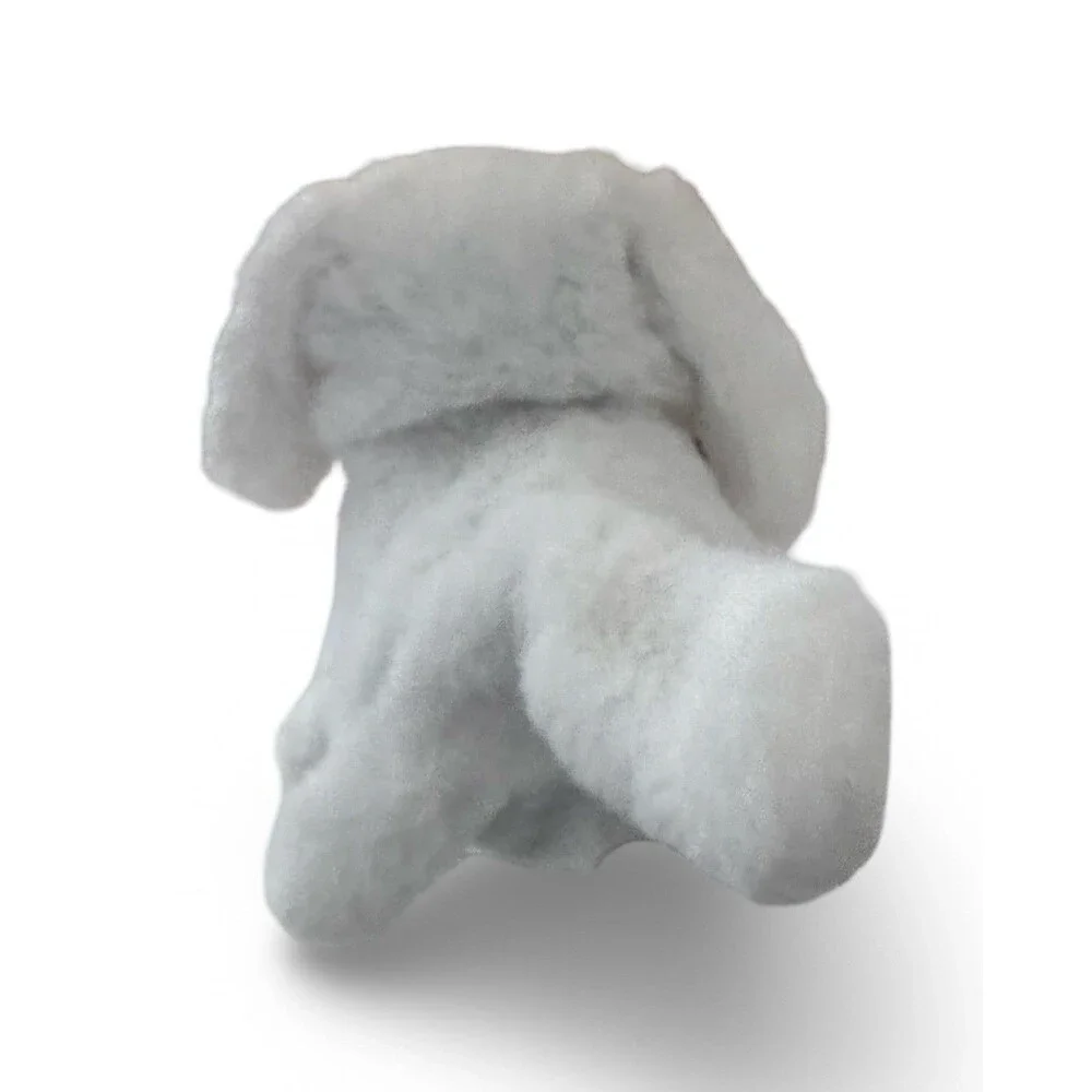 Dog small barking toy white